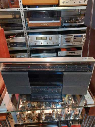 B+O Beosystem 10 tragbares Radio mit Kassette Dänemark 1989 in Alu silber Top Zustand